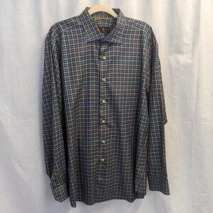 Robert Talbott Size XL Plaid Button Down in 100% Cotton